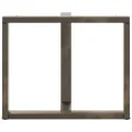 Pieds de table à manger forme de T 2 pcs 100x35x(72-73)cm acier