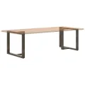 Pieds de table à manger forme de T 2 pcs 100x35x(72-73)cm acier