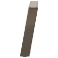 Pieds de table basse forme de U 2pcs acier naturel 60x(42-43)cm