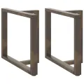 Pieds de table à manger forme de T 2 pcs 90x35x(72-73) cm acier