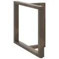 Pieds de table à manger forme de T 2 pcs 90x35x(72-73) cm acier