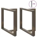 Pieds de table à manger forme de T 2 pcs 90x35x(72-73) cm acier