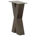 Pieds de table basse forme de X 2pcs acier naturel 28x(42-43)cm