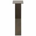 Pieds de table basse forme de X 2pcs acier naturel 28x(42-43)cm