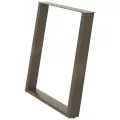 Pieds de table à manger forme de U 2 pcs 80x(72-73) cm acier