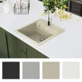 Évier de cuisine Granit Seul lavabo Beige
