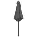 Parasol de jardin et mât en aluminium 270x246 cm Anthracite