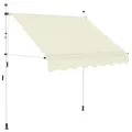 Auvent manuel rétractable 150 cm Crème