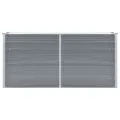 Lit surélevé de jardin Acier galvanisé 160x40x77 cm Gris