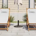 Socle de parasol Bronze 12 kg 48 cm Fonte