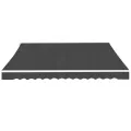 Auvent pliable manuel 450 cm Anthracite