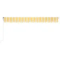 Auvent rétractable automatique 600x350 cm Jaune et blanc