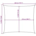 Voile d'ombrage 160 g/m² Anthracite 2,5x3 m PEHD