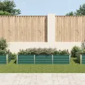 Lit surélevé de jardin Acier galvanisé 240x80x45 cm Vert