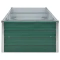Lit surélevé de jardin Acier galvanisé 240x80x45 cm Vert