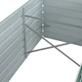 Lit surélevé de jardin Acier galvanisé 240x80x45 cm Vert