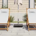Socle de parasol Granite 30 kg Carré Noir