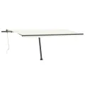 Auvent automatique sur pied 500x300 cm Crème