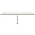 Auvent automatique sur pied 500x300 cm Crème