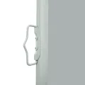 Auvent latéral rétractable de patio 600x160 cm gris