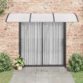 Auvent de porte Noir 300x100 cm Polycarbonate