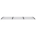 Auvent de porte Noir 300x100 cm Polycarbonate
