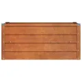 Lit surélevé de jardin rouillé 100x40x45 cm acier corten