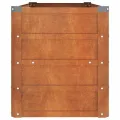 Lit surélevé de jardin rouillé 100x40x45 cm acier corten