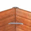 Lit surélevé de jardin rouillé 100x40x45 cm acier corten