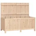 Boîte de rangement de jardin 147x68x64 cm Bois massif de pin