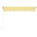 Auvent rétractable automatique 450x350 cm Jaune et blanc