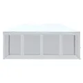 Tente de réception pliable avec parois Blanc 3x6 m
