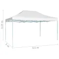 Tente de réception pliable 3x4,5 m Blanc