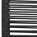 Ensemble à manger de jardin 5 pcs Noir Corde de coton et acier
