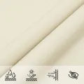 Voile de parasol tissu oxford carré 7x7 m crème