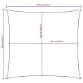 Voile de parasol tissu oxford carré 7x7 m crème