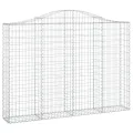 Panier de gabions arqué 200x30x140/160 cm Fer galvanisé