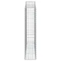 Panier de gabions arqué 200x30x140/160 cm Fer galvanisé