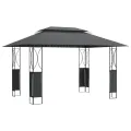 Belvédère avec toit anthracite 400x300x270 cm acier