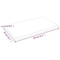 Dessus de table bois chêne massif traité bordure assortie