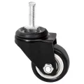 Roues pour jardinière 4 pcs noir 8x3,5x8 cm fer