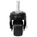 Roues pour jardinière 4 pcs noir 8x3,5x8 cm fer