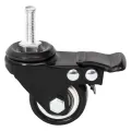Roues pour jardinière 4 pcs noir 8x3,5x8 cm fer