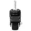 Roues pour jardinière 4 pcs noir 8x3,5x8 cm fer