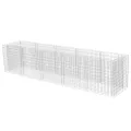Lit surélevé à gabion Acier galvanisé 450x90x100 cm