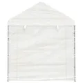 Belvédère avec toit blanc 13,38x2,28x2,69 m polyéthylène
