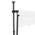 Auvent manuel rétractable avec LED 100 cm Crème