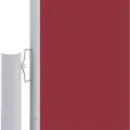 Auvent latéral rétractable Rouge 180x1200 cm