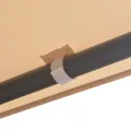 Chapiteau tente 3 x 3 m Beige Acier