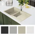 Évier de cuisine Granit Double lavabo Beige